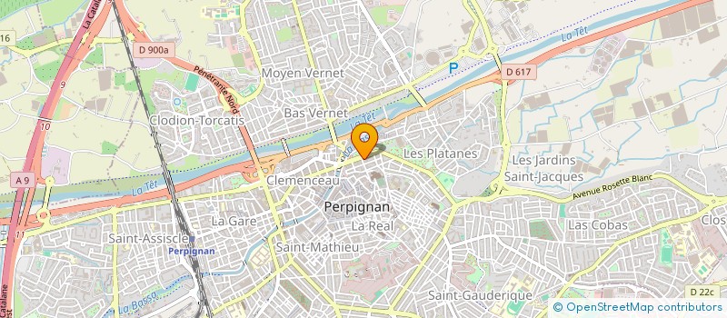 localisation de l'entreprise SCI RONCOING  PERPIGNAN