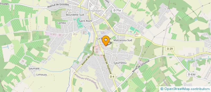 localisation de l'entreprise SCI ROND.COM  FRONTON