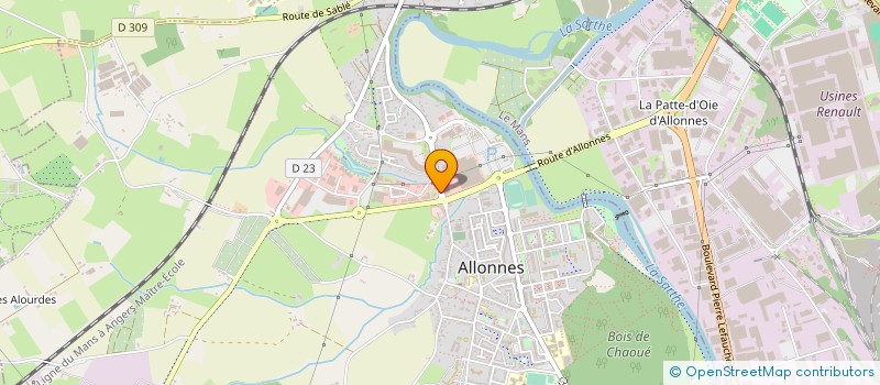 localisation de l'entreprise SCI ROND DU POINT DU BREIL  ALLONNES