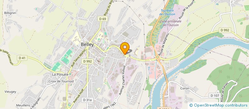 localisation de l'entreprise SCI ROND POINT 3  BELLEY