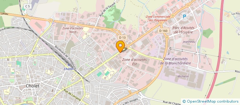 localisation de l'entreprise SCI  ROND POINT DE PARIS à CHOLET