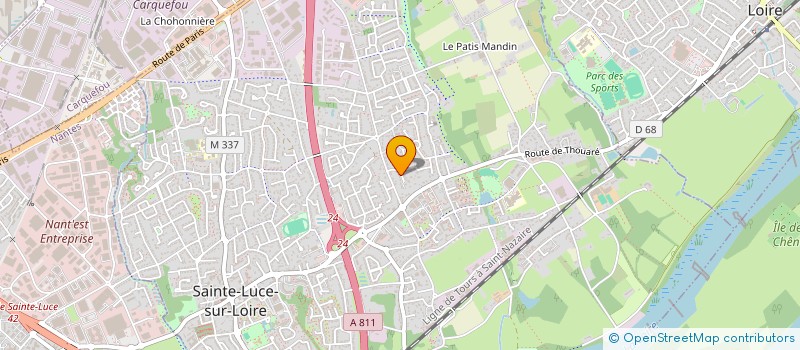 localisation de l'entreprise SCI ROND-POINT DE VANNES  SAINTE-LUCE-SUR-LOIRE