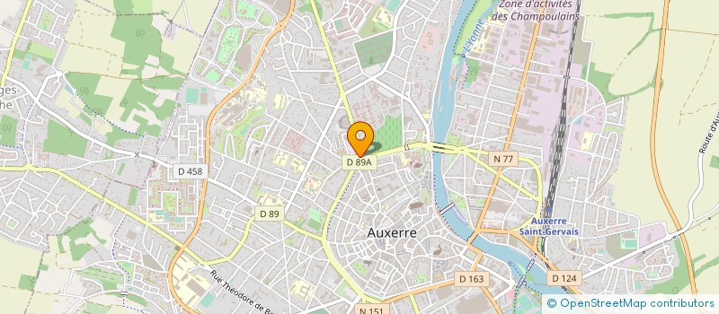 localisation de l'entreprise SCI ROND POINT FAIDHERBE à AUXERRE