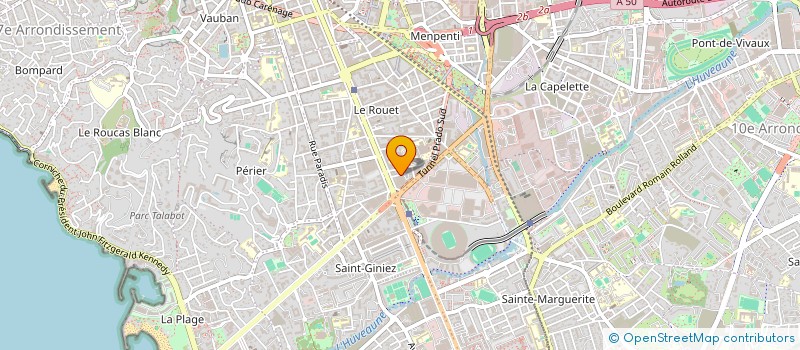 localisation de l'entreprise SCI ROND POINT SOCIRO à MARSEILLE
