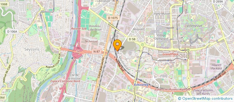 localisation de l'entreprise SCI RONDEAU MANGIN à GRENOBLE