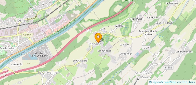 localisation de l'entreprise SCI RONDINARA  PLANAISE