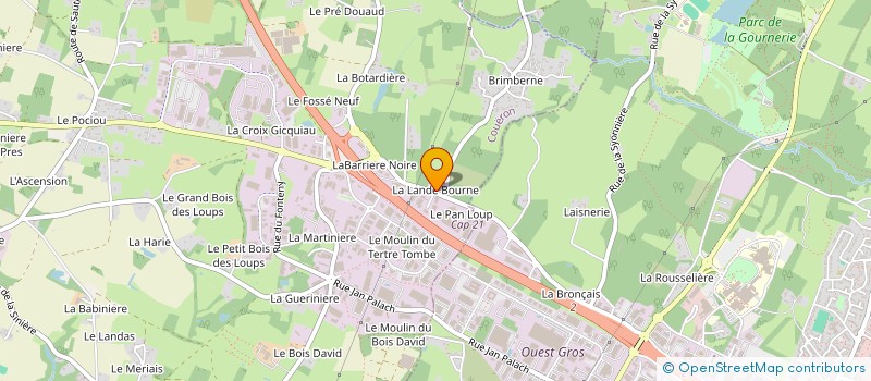 localisation de l'entreprise SCI RONFLO  COUERON