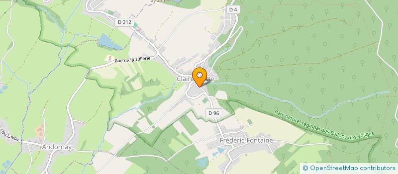 localisation de l'entreprise SCI RONGERA  CLAIREGOUTTE