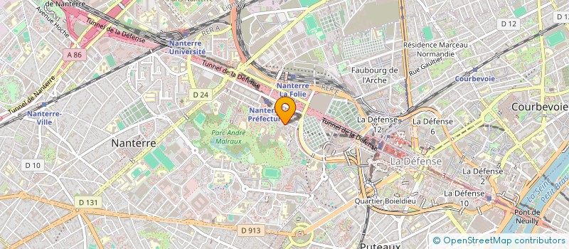 localisation de l'entreprise SCI RONIQUE  NANTERRE