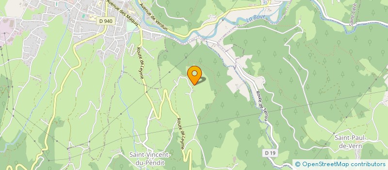localisation de l'entreprise SCI RONNEL  SAINT-VINCENT-DU-PENDIT
