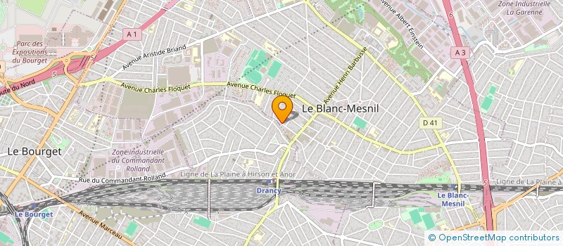 localisation de l'entreprise SCI RONNI à LE BLANC-MESNIL