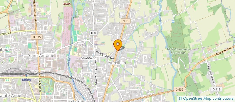 localisation de l'entreprise SCI RONSARD  AUREILHAN