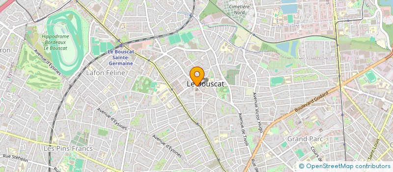 localisation de l'entreprise SCI RONSARD  LE BOUSCAT