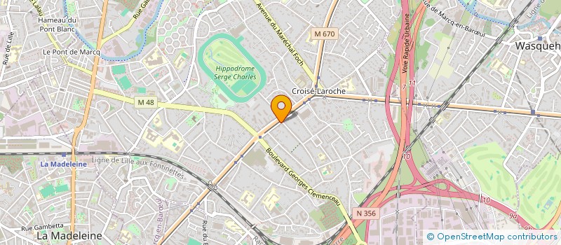 localisation de l'entreprise SCI RONSTONE à MARCQ-EN-BARŒUL