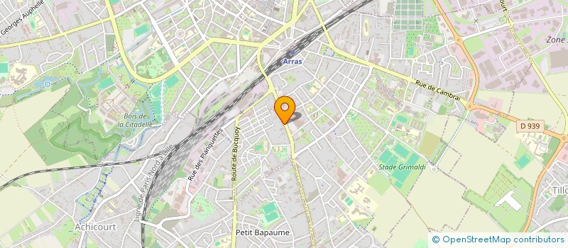 localisation de l'entreprise SCI RONVILLE à ARRAS