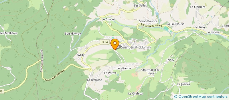 localisation de l'entreprise SCI RONZON  SAINT-JUST-D'AVRAY