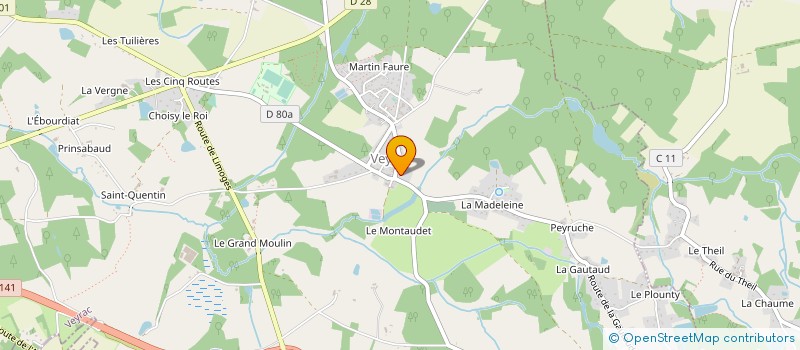 localisation de l'entreprise SCI ROOFTOP  VEYRAC