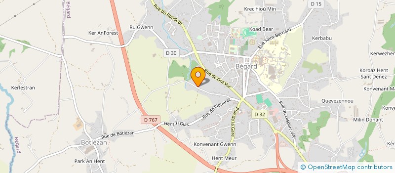 localisation de l'entreprise SCI ROOM'ANCE  BEGARD