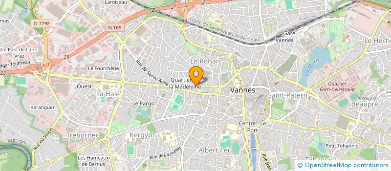 localisation de l'entreprise SCI ROOSEVELT à VANNES