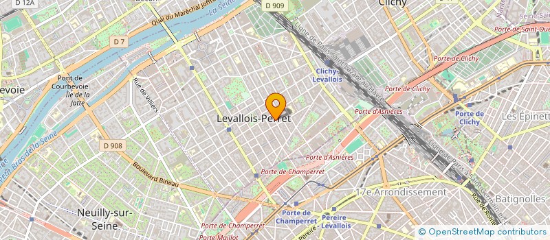 localisation de l'entreprise SCI ROOTS à LEVALLOIS-PERRET