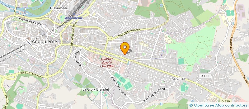 localisation de l'entreprise SCI ROQ'IMMO à ANGOULEME
