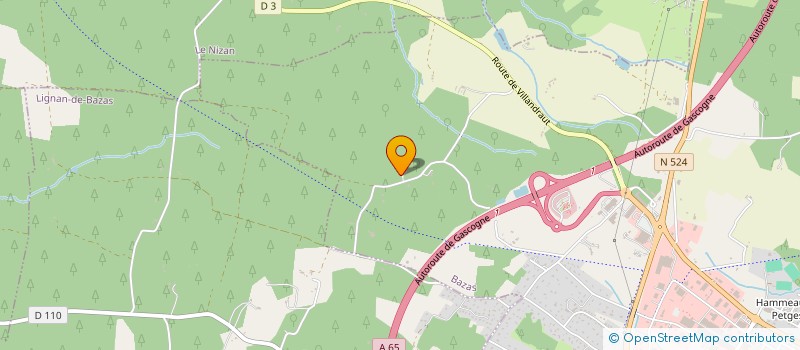 localisation de l'entreprise SCI ROQCER  BAZAS