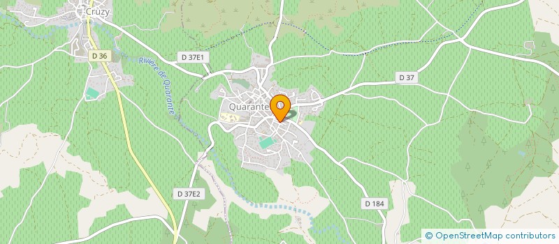 localisation de l'entreprise SCI ROQCIM  QUARANTE