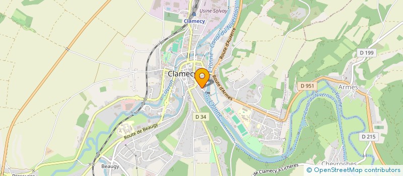 localisation de l'entreprise SCI ROQUE à CLAMECY