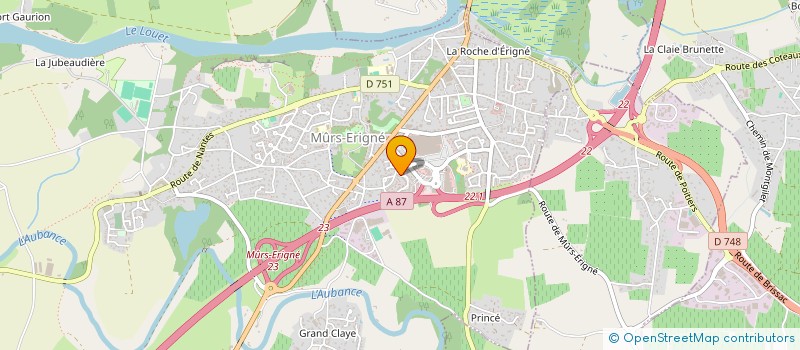 localisation de l'entreprise SCI ROQUE  MURS-ERIGNE