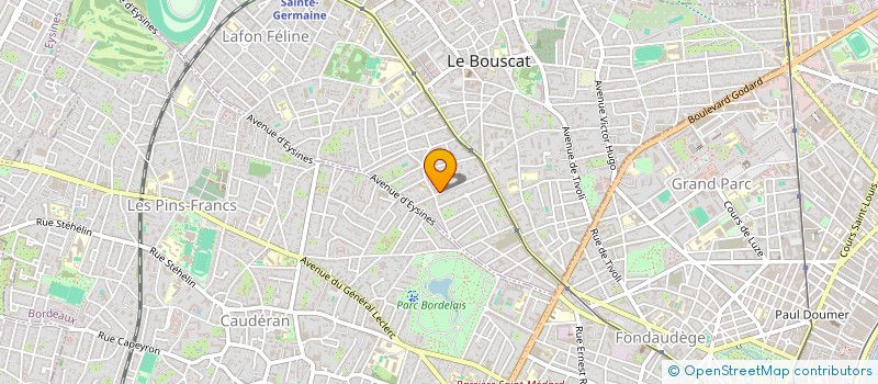 localisation de l'entreprise SCI ROQUEBRUNE  LE BOUSCAT