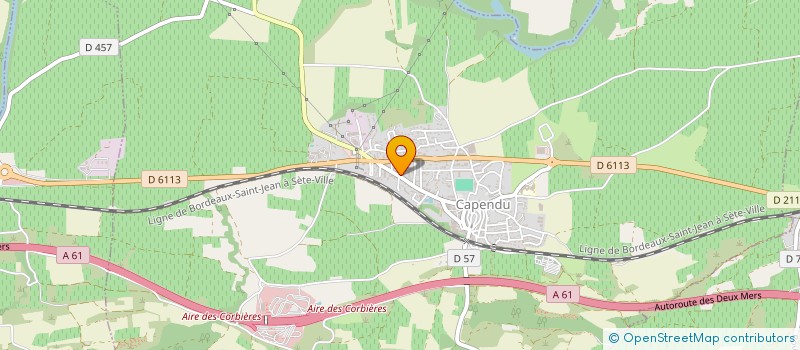 localisation de l'entreprise SCI ROQUECAVE - JORDAN  CAPENDU