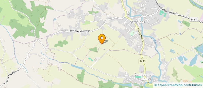 localisation de l'entreprise SCI ROQUECOURBE VIEUX  SEMALENS