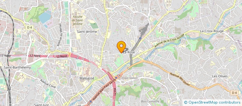 localisation de l'entreprise SCI ROQUEFAVOUR à MARSEILLE