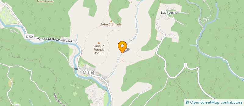 localisation de l'entreprise SCI ROQUEFEUILLE  MIALET