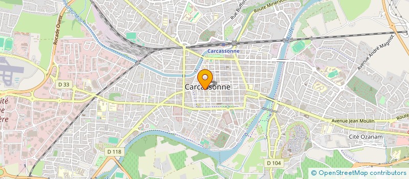 localisation de l'entreprise SCI ROQUEFORT - CORBIERE à CARCASSONNE