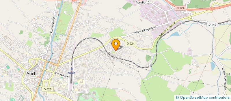 localisation de l'entreprise SCI ROQUELAURE  AUCH