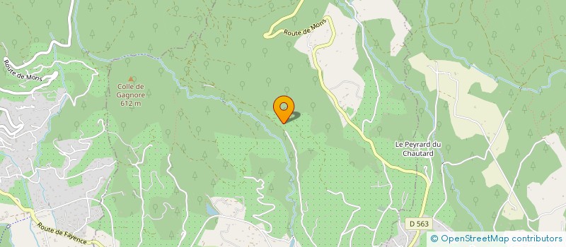 localisation de l'entreprise SCI ROQUEROUSSE  FAYENCE