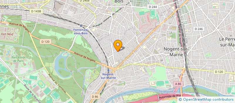 localisation de l'entreprise SCI ROQUES-BICOCCHI  NOGENT-SUR-MARNE
