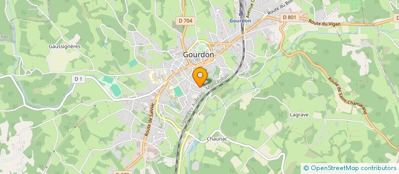 localisation de l'entreprise SCI ROQUES FRERES  GOURDON