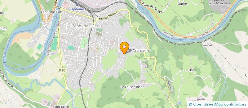 localisation de l'entreprise SCI ROQUES PHILIPPE  CAPDENAC-GARE