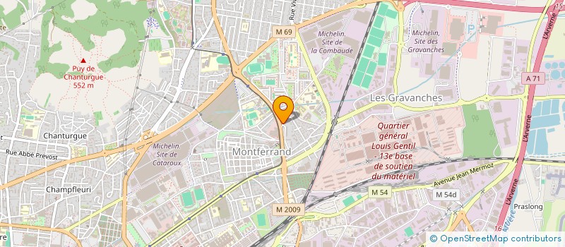 localisation de l'entreprise SCI ROQUET IMMO  CLERMONT-FERRAND