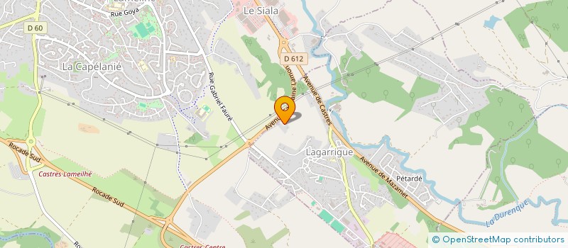 localisation de l'entreprise SCI ROQUI  LAGARRIGUE