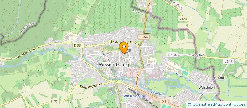 localisation de l'entreprise SCI RORIE  WISSEMBOURG