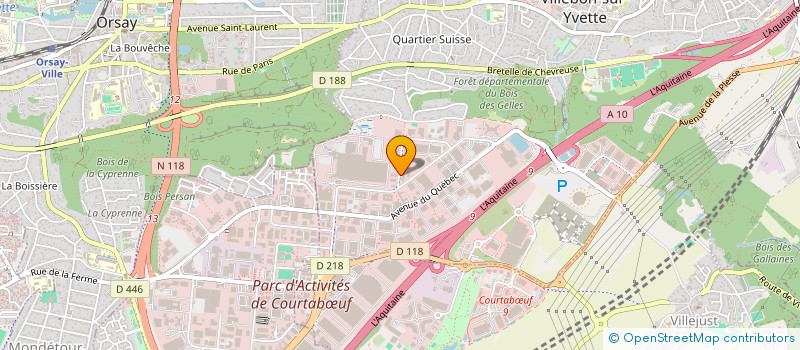 localisation de l'entreprise SCI ROS  VILLEBON-SUR-YVETTE