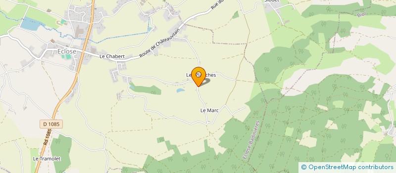 localisation de l'entreprise SCI ROS-NET  CHATEAUVILAIN