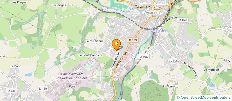 localisation de l'entreprise SCI ROSA  L'ARBRESLE