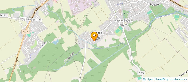 localisation de l'entreprise SCI ROSA  ROSIERES-PRES-TROYES
