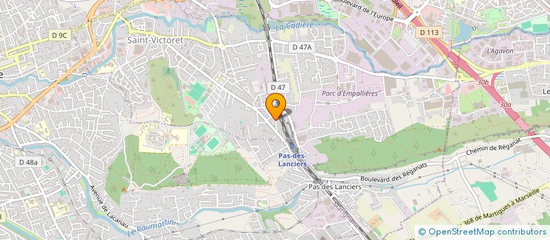 localisation de l'entreprise SCI ROSA  SAINT-VICTORET