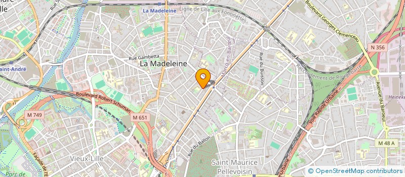 localisation de l'entreprise SCI ROSA à LA MADELEINE