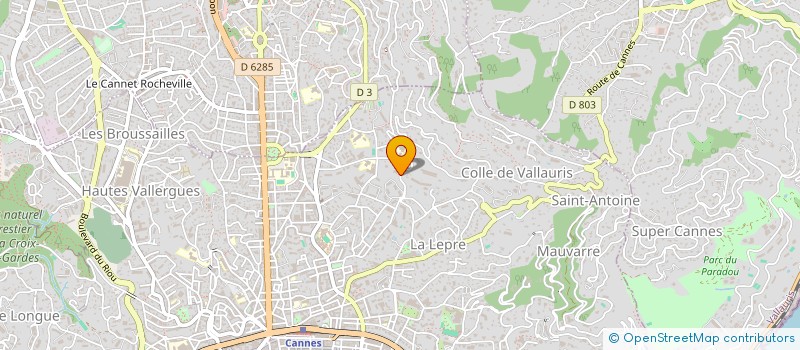 localisation de l'entreprise SCI ROSA à CANNES